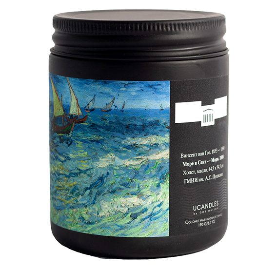 картинка Свеча ароматическая "Винсент ван Гог. Море в Сент-Мари" 
