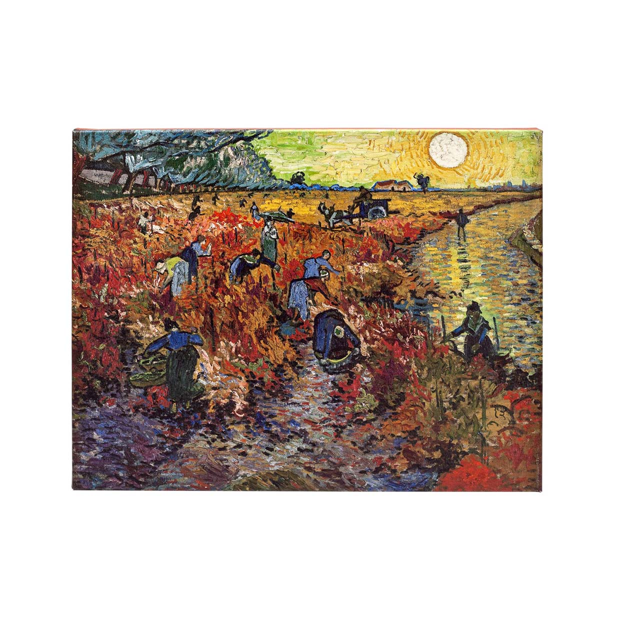 картинка Винсент Ван Гог "Красные виноградники в Арле. Монмажур" репродукция на подрамнике 