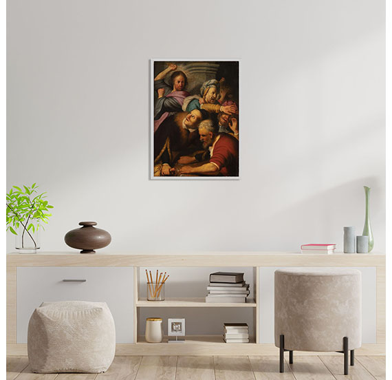картинка Рембрандт Харменс ван Рейн "Изгнание торгующих из храма" 