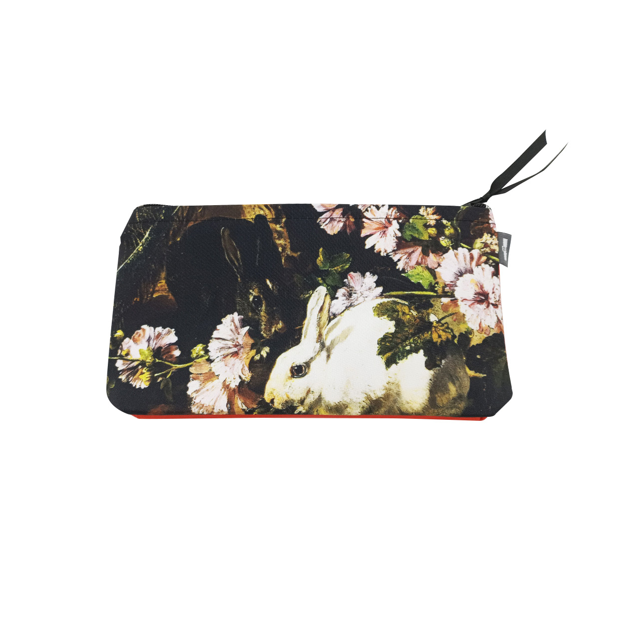 картинка Пенал-косметичка «Кролики среди цветов мальвы» 