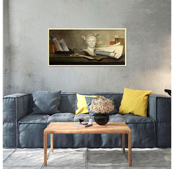 картинка Жан-Батист Симеон Шарден "Натюрморт с атрибутами искусств" 