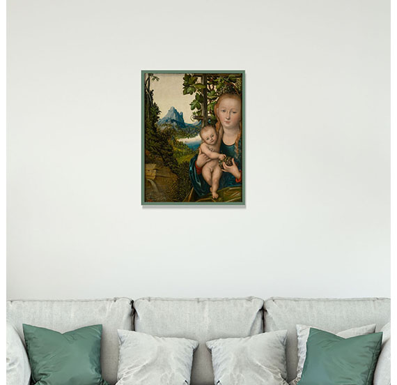 картинка Лукас Кранах Старший "Мадонна с младенцем (Мадонна в винограднике)" 