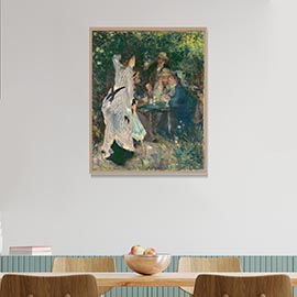 картинка Ренуар Пьер-Огюст "В саду (Под деревьями Мулен де ла Галет)" 