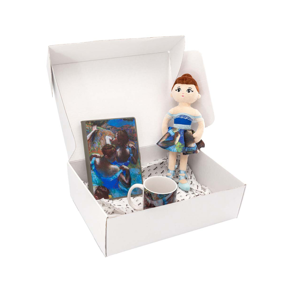 картинка Подарочный набор "Эдгар Дега. Голубые танцовщицы" с пазлом 