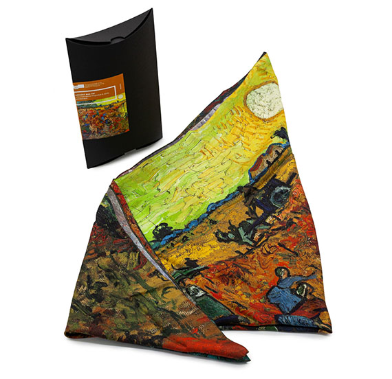 картинка Платок шелковый. Винсент ван Гог "Красные виноградники в Арле" 