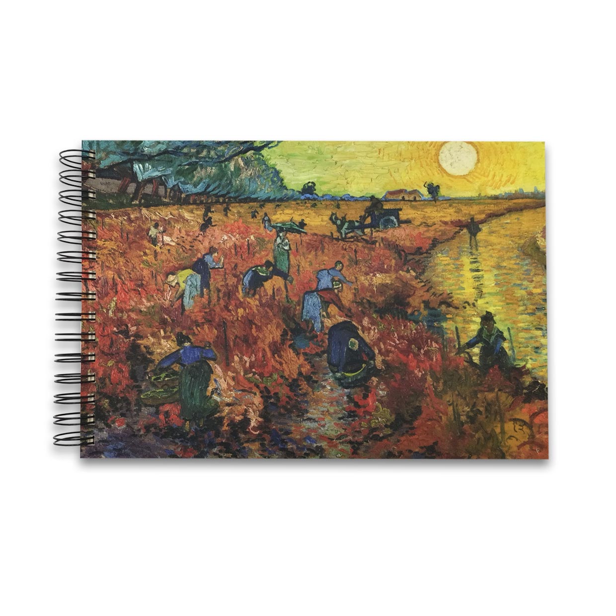 картинка Скетчбук А4. Винсент ван Гог "Красные виноградники в Арле. Монмажур" 