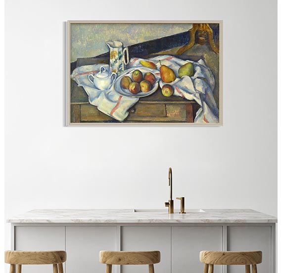 картинка Поль Сезанн "Персики и груши" 