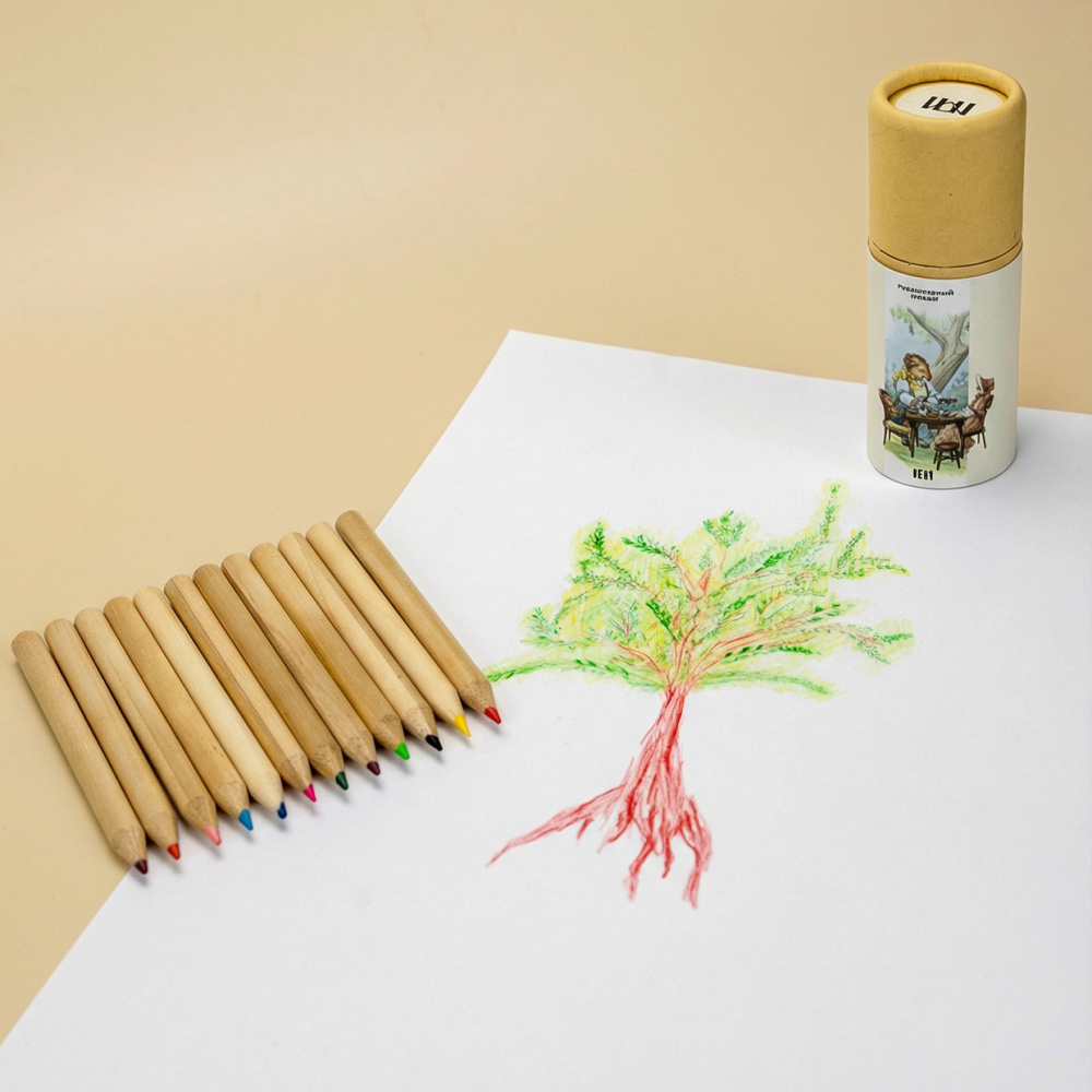 картинка Набор карандашей "Девочка с гостями" 