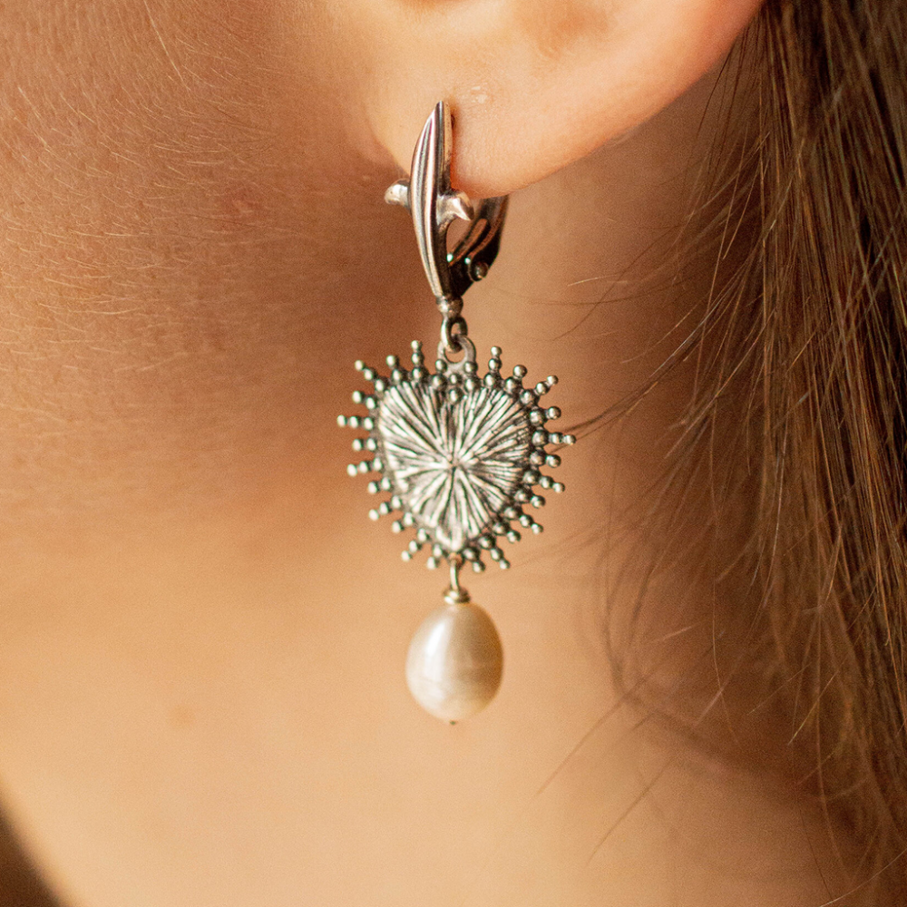 картинка Серьги "Ажурные сердца" 