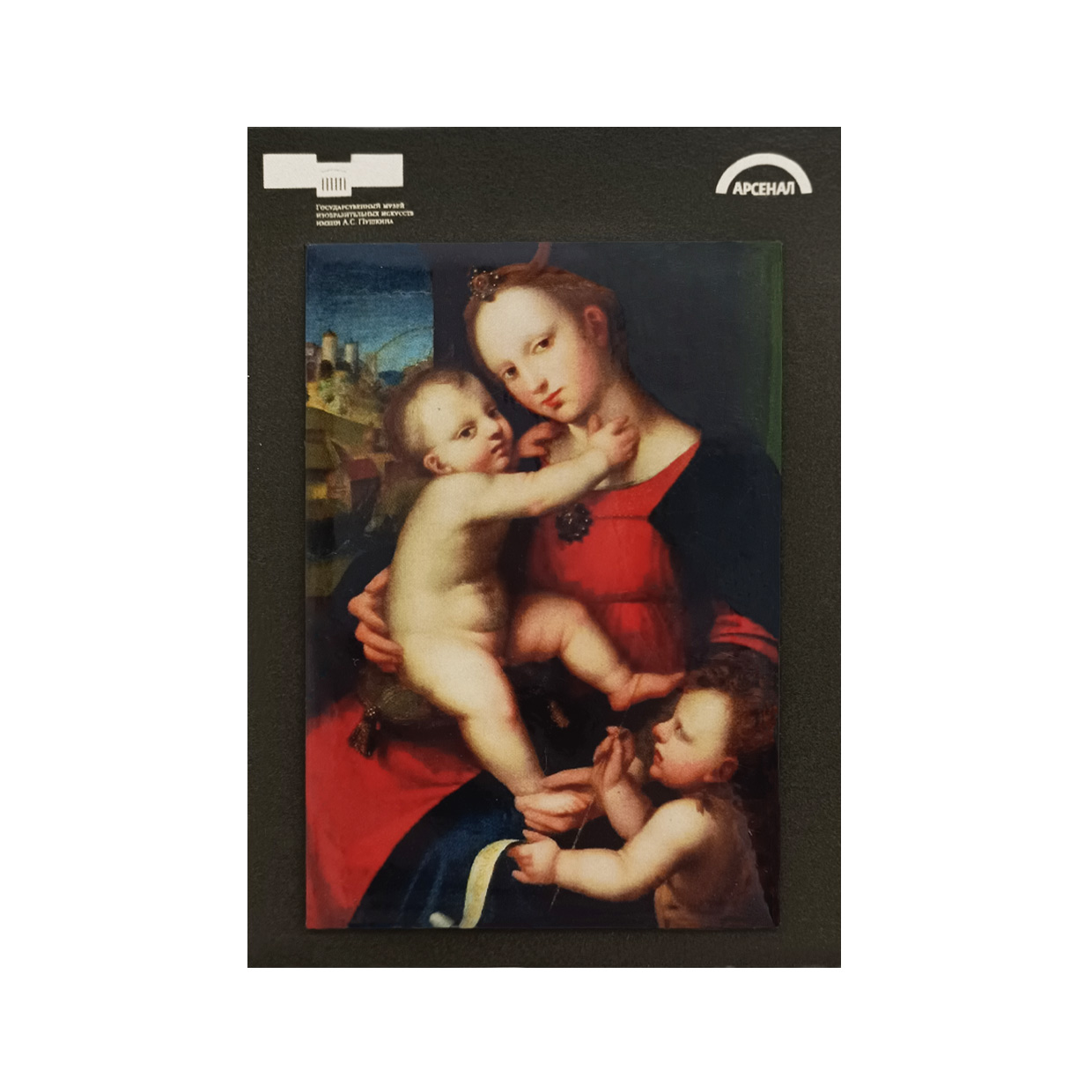 картинка Магнит "Мадонна с Младенцем и Иоанном Крестителем" 