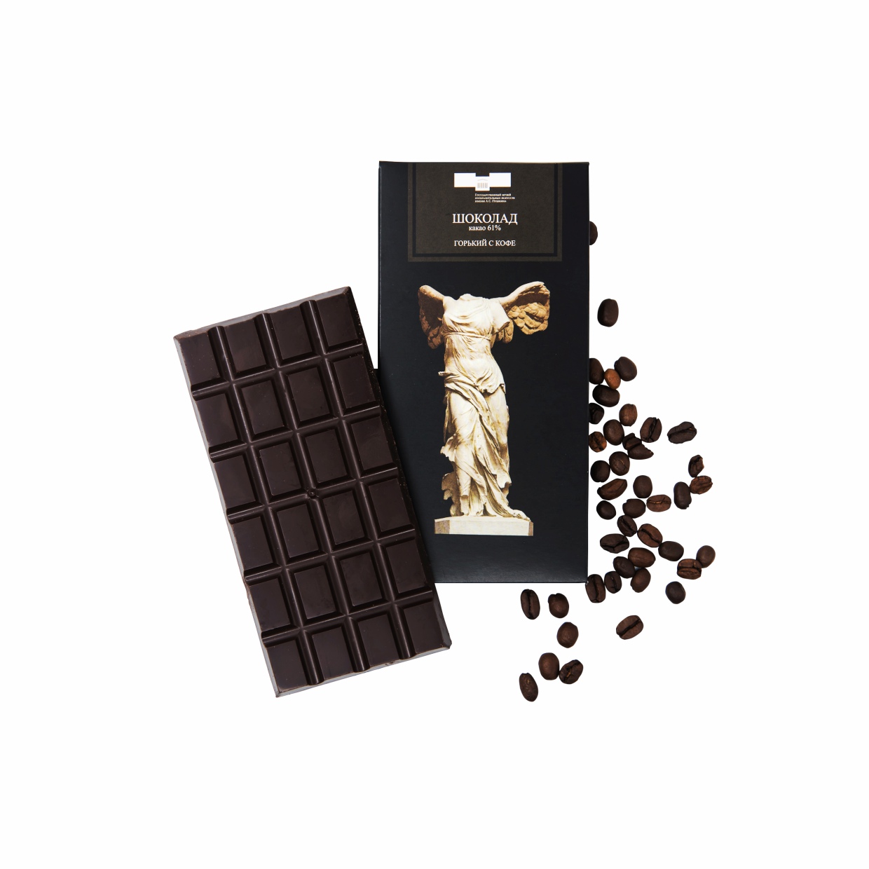 картинка Шоколад горький с кофе "Ника Самофракийская" 