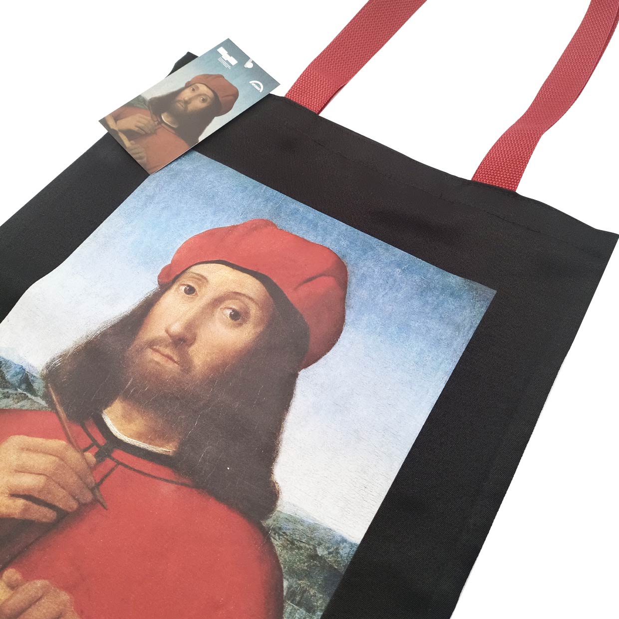 картинка Шопер "Портрет мужчины в красном берете с книгой" 