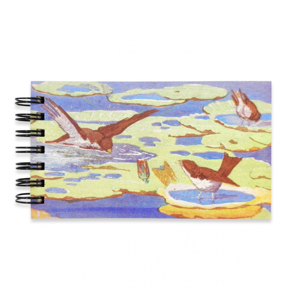 картинка Блокнот А7 "Ласточки" 