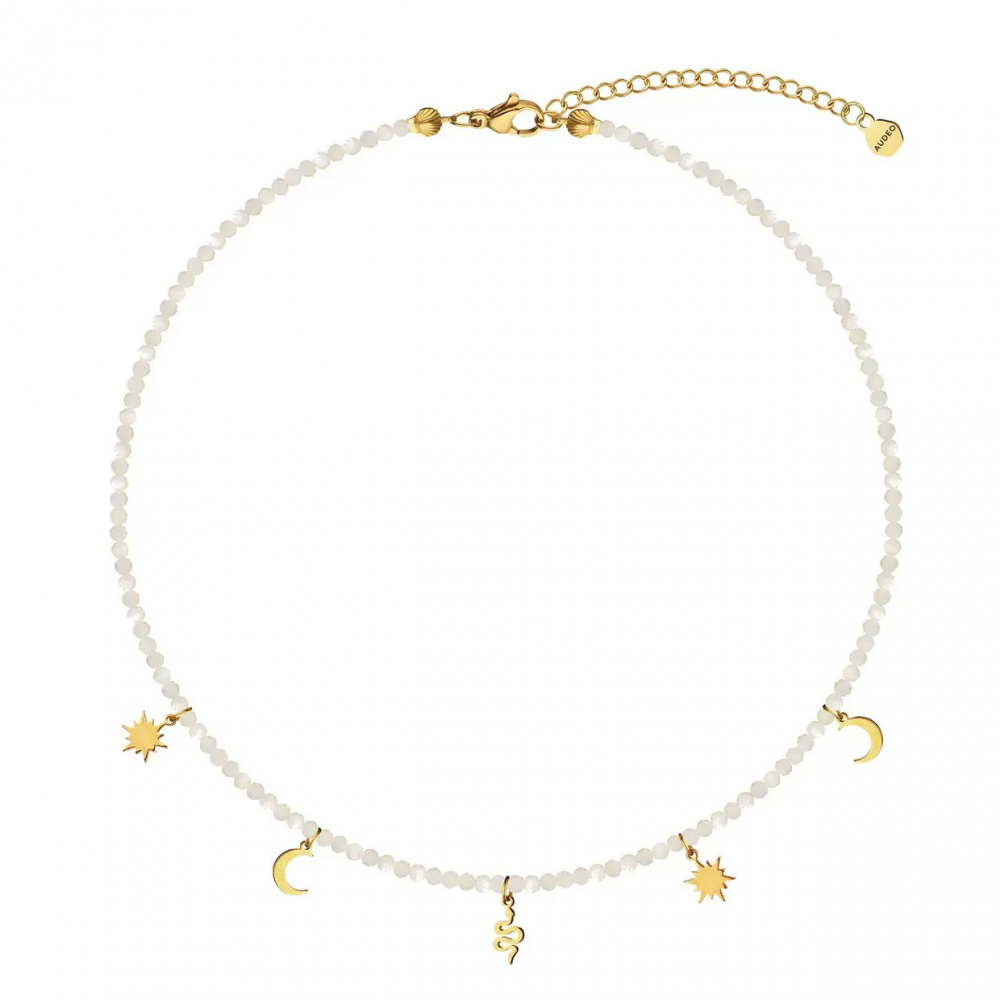 картинка Перламутровое колье с подвесками 