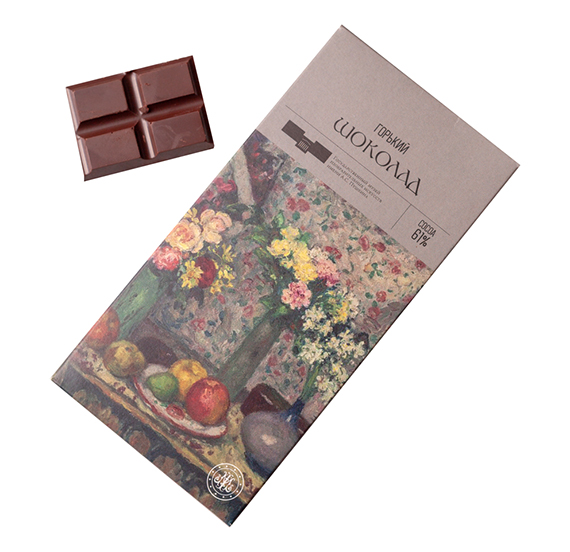 картинка Горький шоколад "Жорж де Эспанья. Цветы и фрукты" 