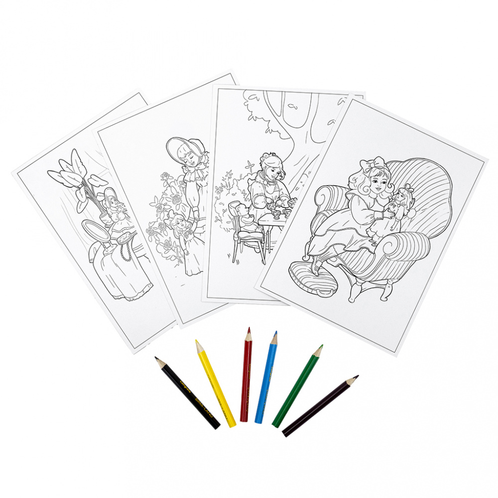 картинка Раскраска "Августейшие. Куклы" 