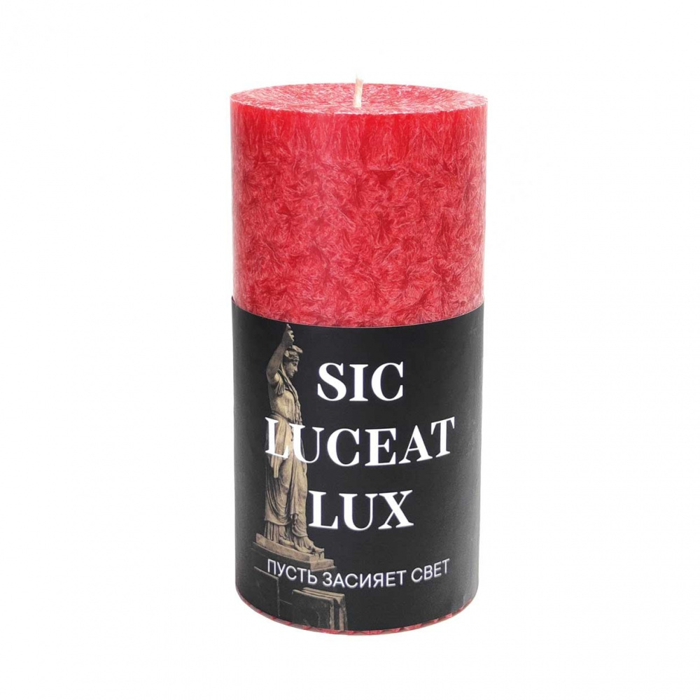 картинка Кристаллическая свеча "Sic luceat lux. Пусть засияет свет" 