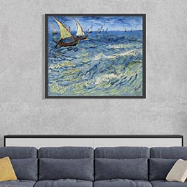 картинка Винсент ван Гог "Море в Сент-Мари" 