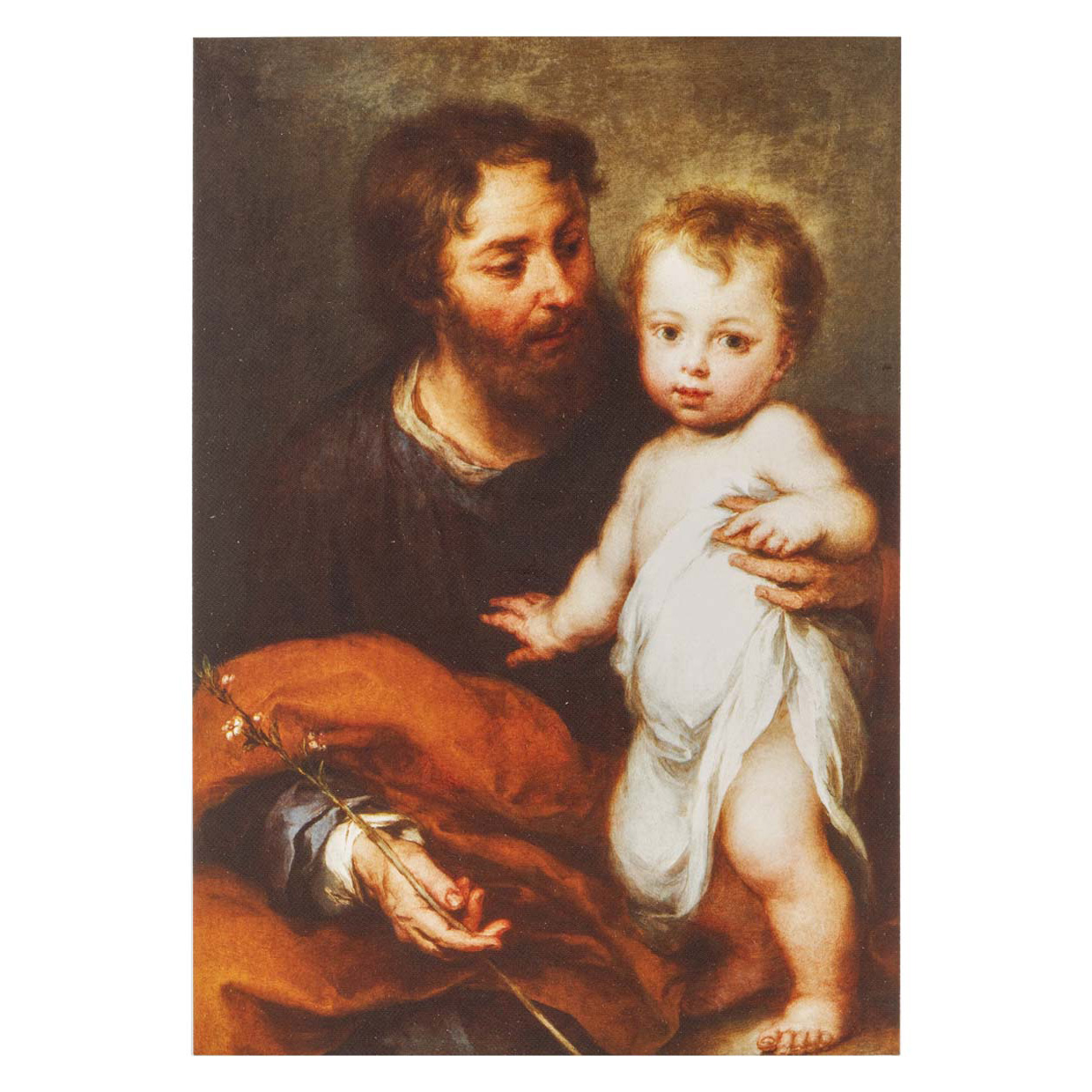 картинка Открытка "Бартоломе Эстебан Мурильо. Святой Иосиф с младенцем Христосом" 
